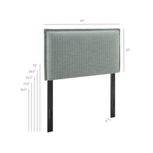 Load image into Gallery viewer, Camille Striped Linen Blend Twin Size Headboard by Modway