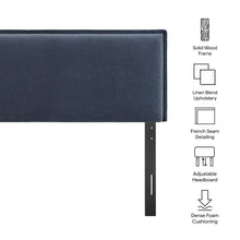 Load image into Gallery viewer, Camille Upholstered Linen Blend Full Size Headboard by Modway