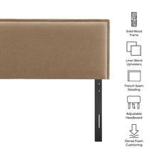 Load image into Gallery viewer, Camille Upholstered Linen Blend Queen Size Headboard by Modway