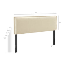 Load image into Gallery viewer, Camille Upholstered Linen Blend Queen Size Headboard by Modway
