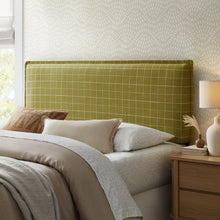 Load image into Gallery viewer, Camille Checkered Linen Blend Queen Size Headboard by Modway