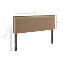 Load image into Gallery viewer, Camille Upholstered Linen Blend King Size Headboard by Modway