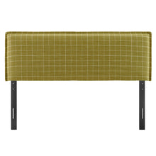 Load image into Gallery viewer, Camille Checkered Linen Blend King Size Headboard by Modway