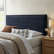 Load image into Gallery viewer, Camille Checkered Linen Blend King Size Headboard by Modway
