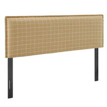 Load image into Gallery viewer, Camille Checkered Linen Blend King Size Headboard by Modway