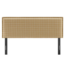 Load image into Gallery viewer, Camille Checkered Linen Blend King Size Headboard by Modway