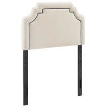 Load image into Gallery viewer, Magnolia Stain-Resistant Performance Velvet Twin Size Headboard by Modway