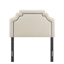 Load image into Gallery viewer, Magnolia Stain-Resistant Performance Velvet Twin Size Headboard by Modway