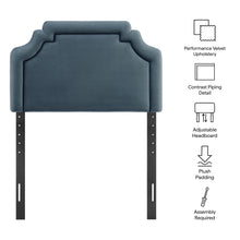 Load image into Gallery viewer, Magnolia Stain-Resistant Performance Velvet Twin Size Headboard by Modway