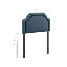Load image into Gallery viewer, Magnolia Stain-Resistant Performance Velvet Twin Size Headboard by Modway