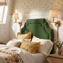 Load image into Gallery viewer, Magnolia Stain-Resistant Performance Velvet Twin Size Headboard by Modway