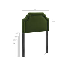 Load image into Gallery viewer, Magnolia Stain-Resistant Performance Velvet Twin Size Headboard by Modway