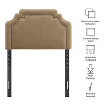 Load image into Gallery viewer, Magnolia Stain-Resistant Performance Velvet Twin Size Headboard by Modway