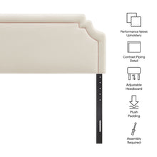 Load image into Gallery viewer, Magnolia Stain-Resistant Performance Velvet Queen Size Headboard by Modway