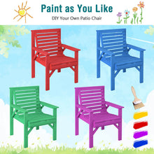 Load image into Gallery viewer, Outdoor Solid Fir Wood Chair with Inclined Backrest