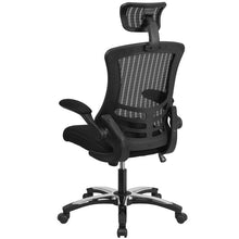 Load image into Gallery viewer, High-Back Black Mesh Swivel Executive Office Chair and Adjustable Headrest