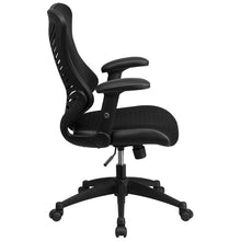 Load image into Gallery viewer, High Back Designer Black Mesh Executive Swivel Office Chair with Adjustable Arms
