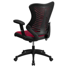 Load image into Gallery viewer, High Back Designer Burgundy Mesh Executive Swivel Office Chair