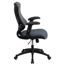 Load image into Gallery viewer, High Back Designer Gray Mesh Executive Swivel Office Chair with Adjustable Arms