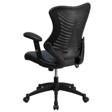 Load image into Gallery viewer, High Back Designer Gray Mesh Executive Swivel Office Chair with Adjustable Arms