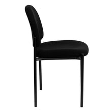 Load image into Gallery viewer, Comfort Black Fabric Stackable Steel Side Reception Chair