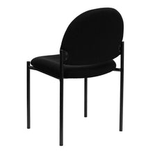 Load image into Gallery viewer, Comfort Black Fabric Stackable Steel Side Reception Chair