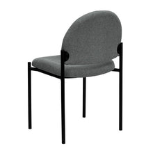 Load image into Gallery viewer, Comfort Gray Fabric Stackable Steel Side Reception Chair