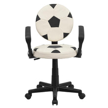 Load image into Gallery viewer, Soccer Swivel Task Office Chair with Arms