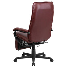 Load image into Gallery viewer, High Back Burgundy Executive Reclining Ergonomic Swivel Office Chair with Arms