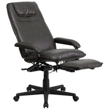 Load image into Gallery viewer, High Back Brown Executive Reclining Ergonomic Swivel Office Chair with Arms