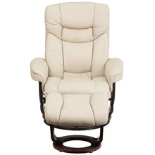 Load image into Gallery viewer, Recliner Chair with Ottoman | Beige Swivel Recliner Chair with Ottoman Footrest