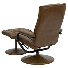 Load image into Gallery viewer, Recliner and Ottoman with Wrapped Base in Palimino LeatherSoft