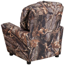 Load image into Gallery viewer, Contemporary Camouflaged Fabric Kids Recliner with Cup Holder