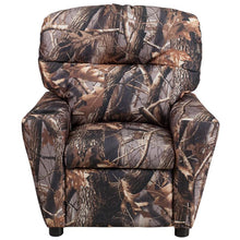 Load image into Gallery viewer, Contemporary Camouflaged Fabric Kids Recliner with Cup Holder