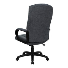 Load image into Gallery viewer, High Back Gray Fabric Executive Swivel Office Chair with Arms