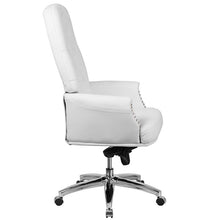 Load image into Gallery viewer, High Back White Multifunction Executive Swivel Ergonomic Office Chair with Arms