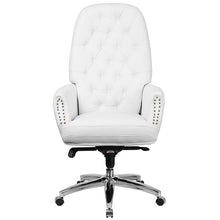 Load image into Gallery viewer, High Back White Multifunction Executive Swivel Ergonomic Office Chair with Arms
