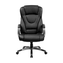 Load image into Gallery viewer, High Back Black Executive Swivel Office Chair with Titanium Nylon Base