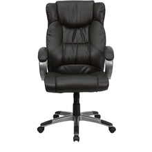 Load image into Gallery viewer, High Back Espresso Brown Executive Swivel Office Chair with Titanium Nylon Base