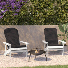 Load image into Gallery viewer, Set of 2 Adirondack Chairs in White with Gray Cushions, Porch, and Patio