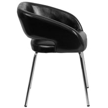Load image into Gallery viewer, Contemporary Black LeatherSoft Side Reception Chair