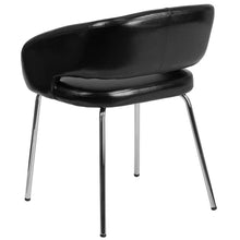 Load image into Gallery viewer, Contemporary Black LeatherSoft Side Reception Chair