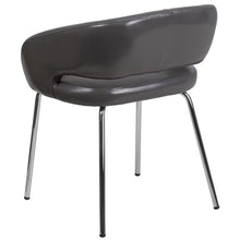 Load image into Gallery viewer, Contemporary Gray LeatherSoft Side Reception Chair