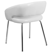 Load image into Gallery viewer, Contemporary White LeatherSoft Side Reception Chair