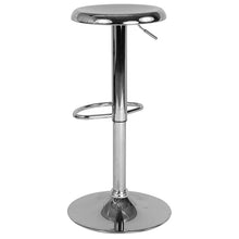 Load image into Gallery viewer, Adjustable Height Retro Barstool in Chrome Finish