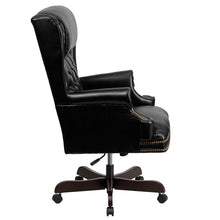 Load image into Gallery viewer, High Back Black Executive Office Chair with Oversized Headrest & Nail Trim Arms