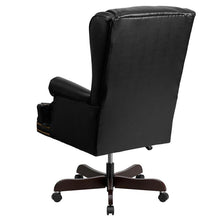 Load image into Gallery viewer, High Back Black Executive Office Chair with Oversized Headrest & Nail Trim Arms