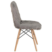 Load image into Gallery viewer, Shaggy Dog Charcoal Gray Accent Chair