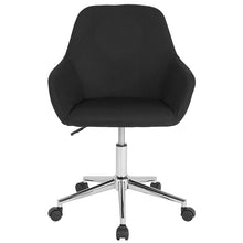 Load image into Gallery viewer, Home and Office Mid-Back Chair in Black Fabric