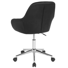 Load image into Gallery viewer, Home and Office Mid-Back Chair in Black LeatherSoft